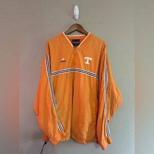 Vintage Adidas Tennessee Volunteers 1/4 Zip Pullover Windbreaker Men’s Size XXL